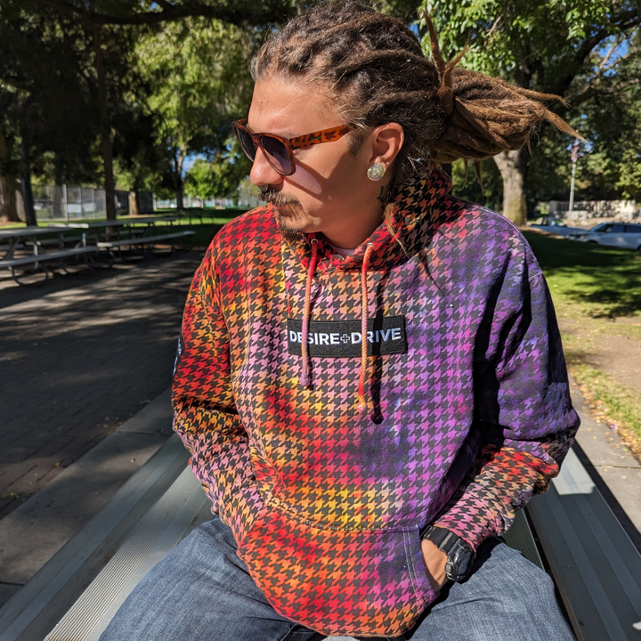 Hoodies | Tie-Dyed Houndstooth (Various Colorways)
