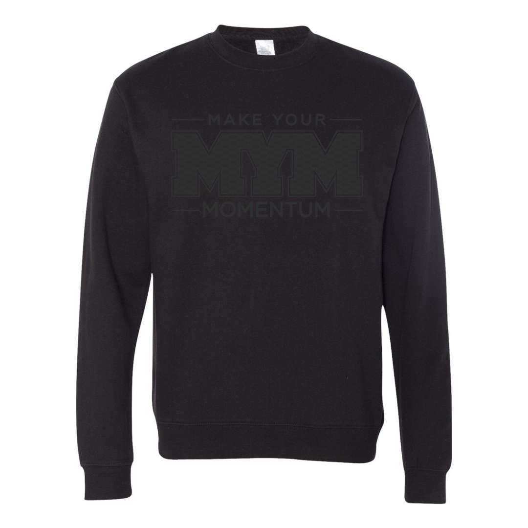 Long Sleeves | Black on Black Sweatshirt